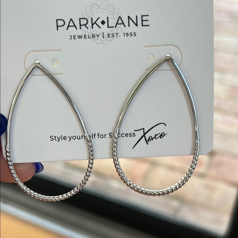 Park Lane Silver Hoop Earrings